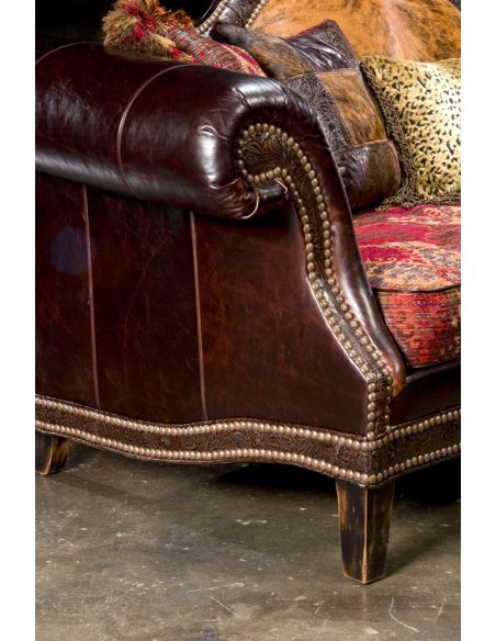 SOFA, COUCH & LOVESEAT High style country western sofa. USA made