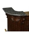 Home Bar Furniture Home bar. Oak wood, granite top with brass rail