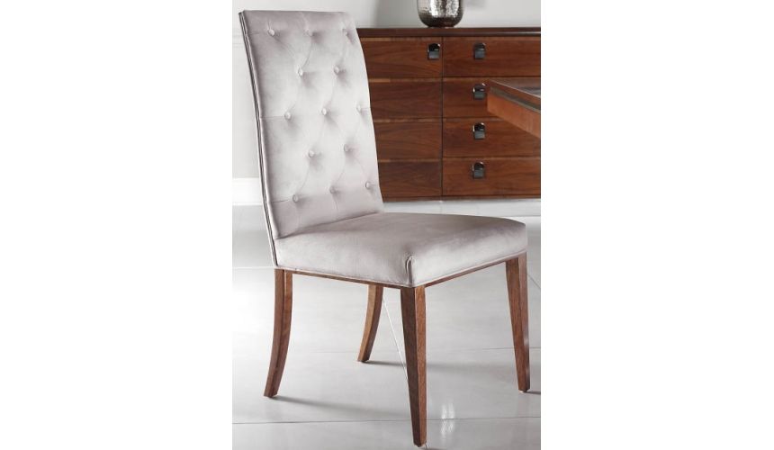 Dining Chairs Tufted Upholstered Armless Chair