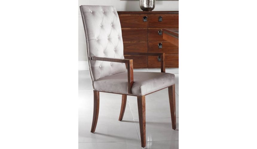 Dining Chairs Tufted Upholstered Armless Chair