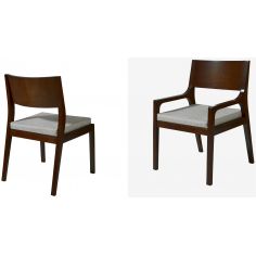 Dining Chairs Low Backrest Chairs (armed and armless)