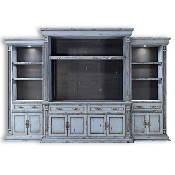 Bookcases Entertainment center. Wall cabinet, TV console. 01