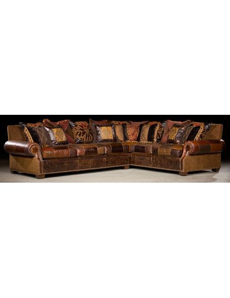 Grand home furnishings. Plush sectional sofa. 37