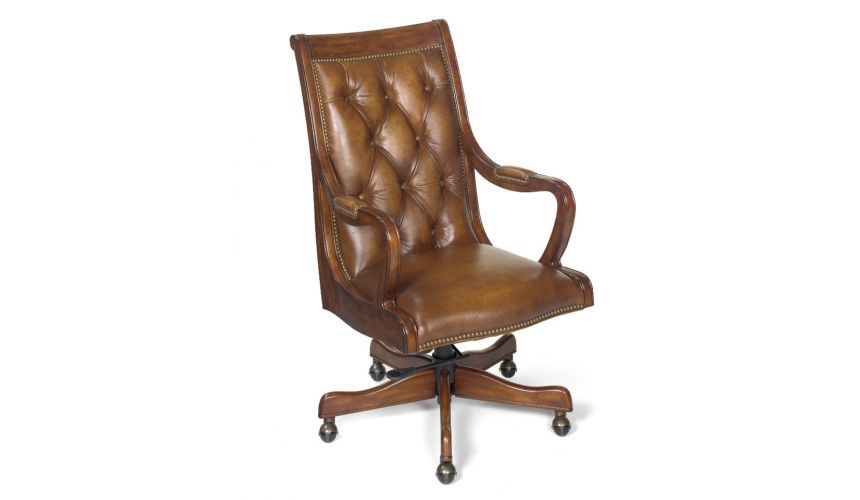 Home Office Desk Chair Luxury, Leather Home Office Desk Chair