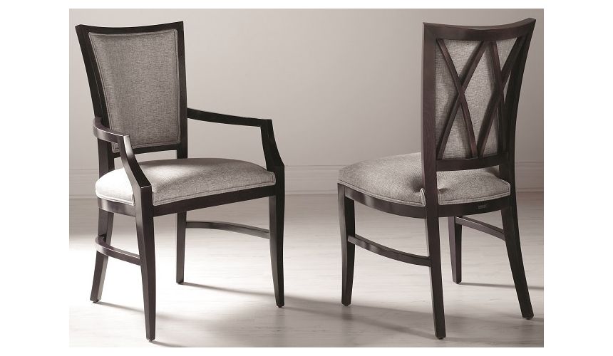 Dining Chairs Upholstered Cross Back Chair
