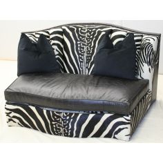 SECTIONALS - Leather & High End Upholstered Furniture Jungle room zebra sectional. 2
