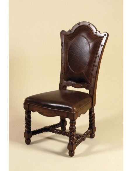 Jupe chair 645 Leather high back dining chair