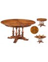 Dining Tables Solid walnut circular jupe dining table