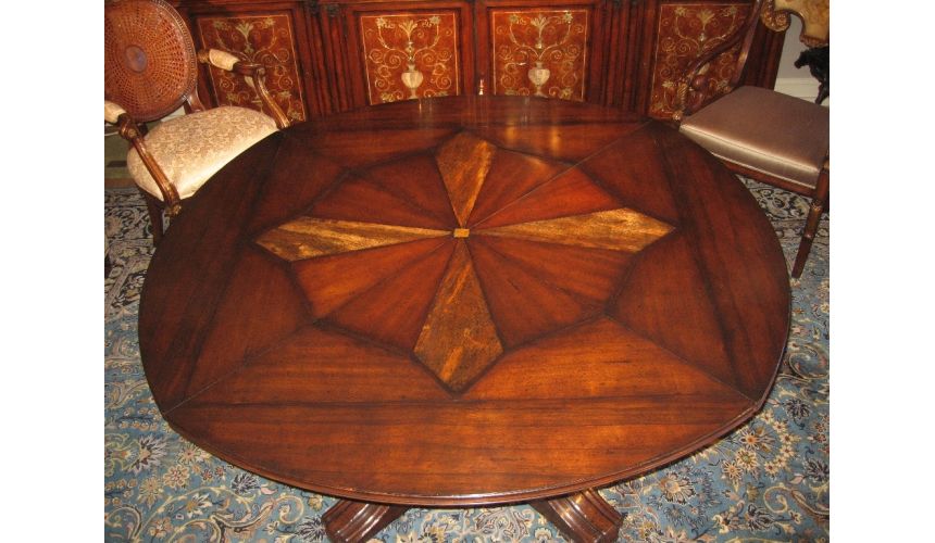 Dining Tables 22 Jupe table with self storing leaves, center pops up