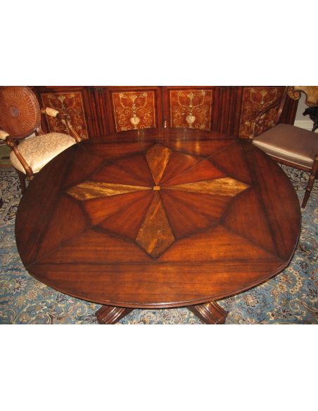 Dining Tables 22 Jupe table with self storing leaves, center pops up