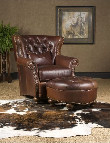 leather chair ottoman high end furniture