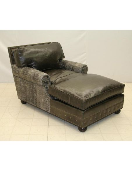 Leather Chaise 9831CHS