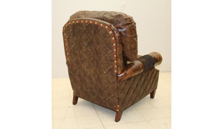 MOTION SEATING - Recliners, Swivels, Rockers Leather and Hair Hide Recliner Chair 860R-03