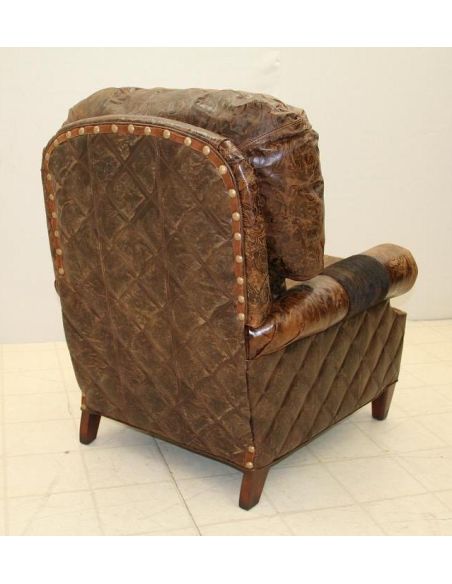 MOTION SEATING - Recliners, Swivels, Rockers Leather and Hair Hide Recliner Chair 860R-03