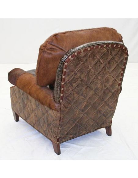 MOTION SEATING - Recliners, Swivels, Rockers Leather and Hair Hide Recliner Chair 960R-03