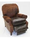 MOTION SEATING - Recliners, Swivels, Rockers Leather and Hair Hide Recliner Chair 960R-03