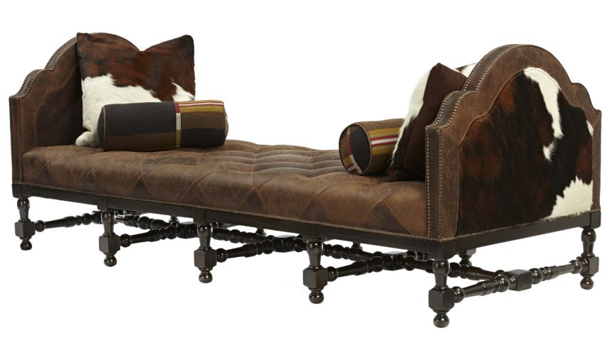 Western Furniture Long Upholstered Lounger