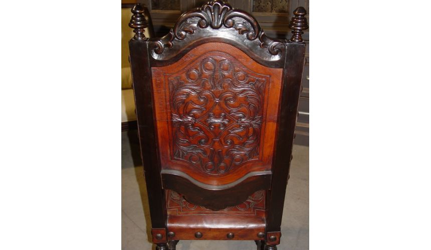Dining Chairs Rustic Luxury Furniture Leather Side Chair