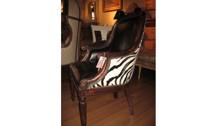 Office Chairs Luxury furniture leather zebra chair