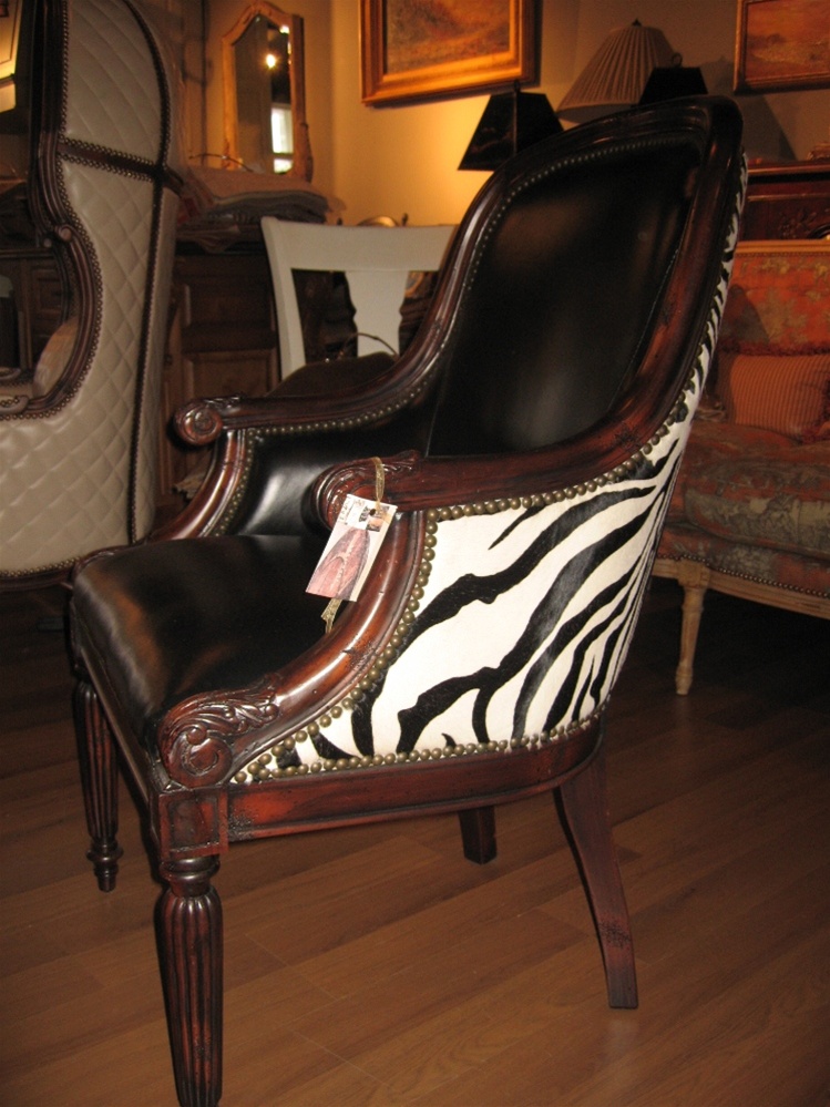 Office Chairs Luxury furniture leather zebra chair