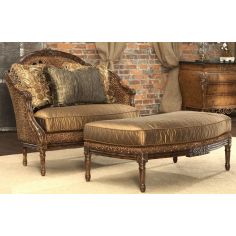 SETTEES, CHAISE, BENCHES Leopard print settee