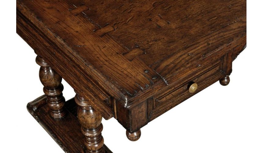 Executive Desks Library bookcase Home Office Writing Desk in Oak