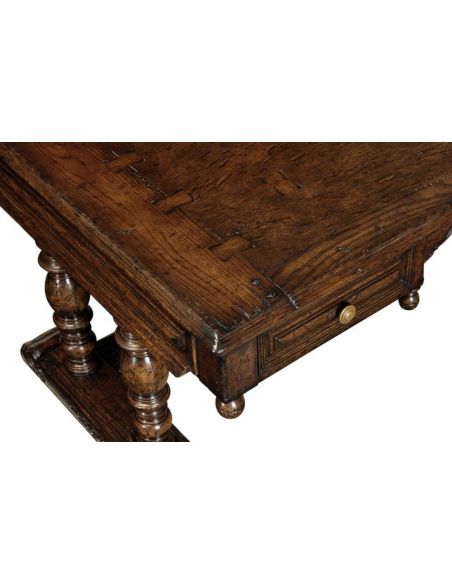 Executive Desks Library bookcase Home Office Writing Desk in Oak