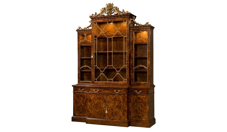 Breakfronts & China Cabinets 21 Library Chinoiserie bookcase, China cabinet