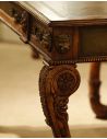 Executive Desks Lions paw carved walnut writing table, Desk.