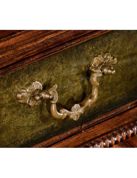 Executive Desks Lions paw carved walnut writing table, Desk.
