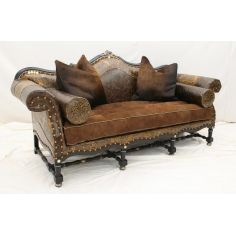 Leather Furniture Low Country Ebony Sofa