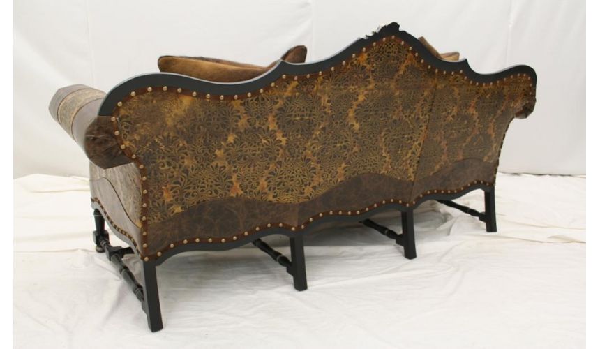 Leather Furniture Low Country Ebony Sofa