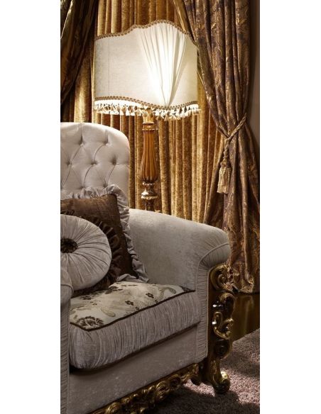Luxury Leather & Upholstered Furniture Luxurious Armchair for Living Room