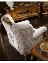 Luxury Leather & Upholstered Furniture Luxurious Armchair for Living Room