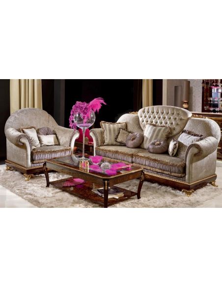 SOFA, COUCH & LOVESEAT Royal Sofa for 3 People with Cushion