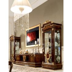 Breakfronts & China Cabinets Elegant Single Door Glass Cupboard 2