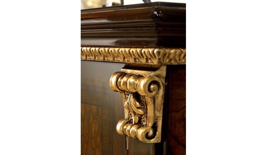 Breakfronts & China Cabinets Elegant Single Door Glass Cupboard