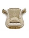 SETTEES, CHAISE, BENCHES White Upholstered Armchair for Living Room