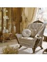 SETTEES, CHAISE, BENCHES White Upholstered Armchair for Living Room