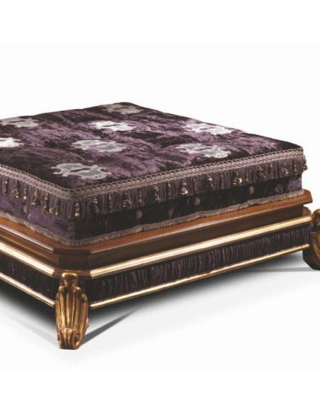 Furniture Masterpieces Italian Style Pouf Four Legged
