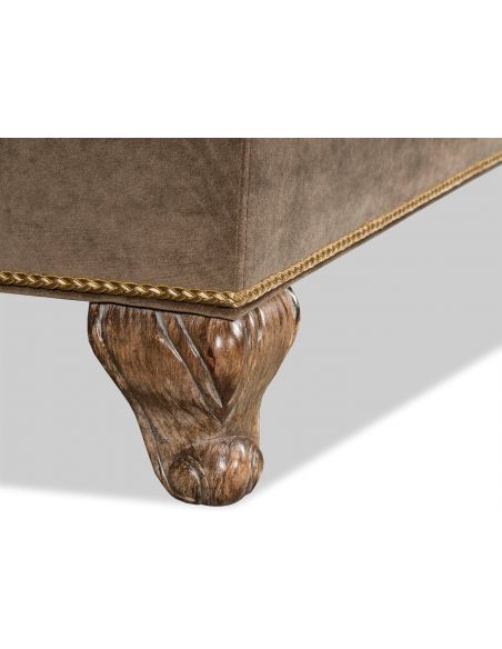 CHAIRS - Leather, Upholstered, Accent Golden and Brown Loveseat Sofa
