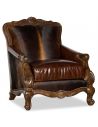 Luxury Leather & Upholstered Furniture Brown Leather Club Chair