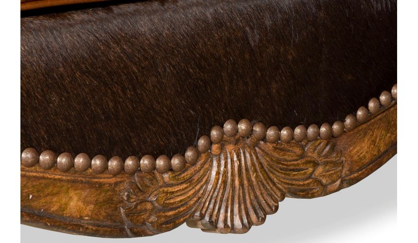 Luxury Leather & Upholstered Furniture Brown Leather Club Chair