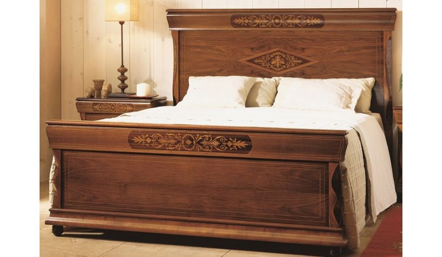 BEDS - Queen, King & California King Sizes Panel Bed with Nightstand