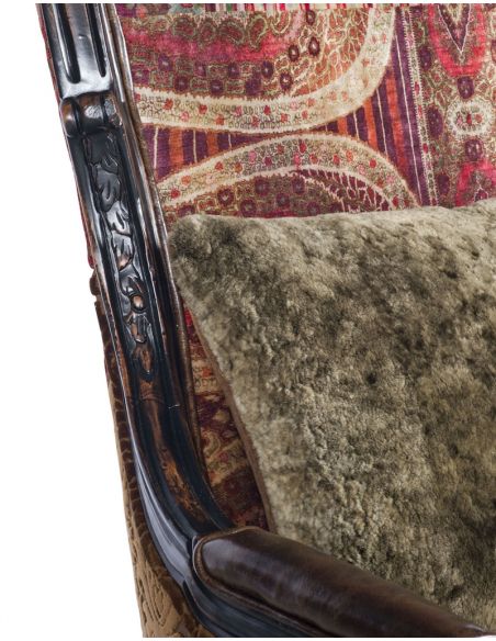 Luxury Leather & Upholstered Furniture Cheetah Printed Lounge Chair
