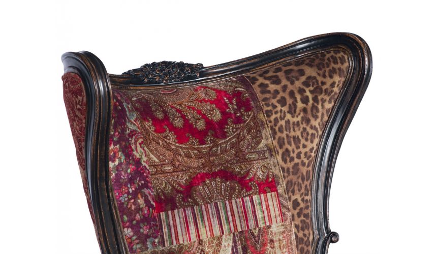 Luxury Leather & Upholstered Furniture Cheetah Printed Lounge Chair