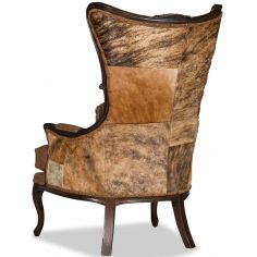 Luxury Leather & Upholstered Furniture Saddle Brown Lounge Chair 2