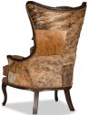 Luxury Leather & Upholstered Furniture Saddle Brown Lounge Chair