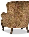 Luxury Leather & Upholstered Furniture Dark and Saddle Brown Chintz Club Arm Chair