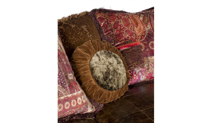 Skirted Sectional Sofa with Chaise Lounge